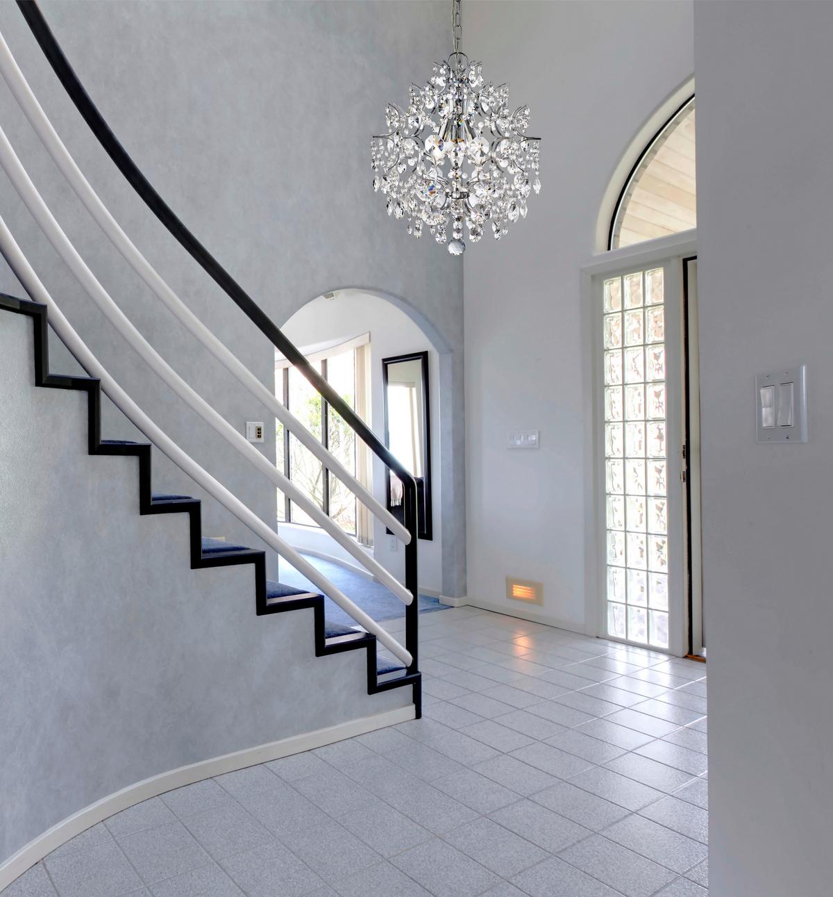 Kristály Függőlámpa Harrietta 7673-3cc - krómszínű, Design, üveg/fém (38/162cm)