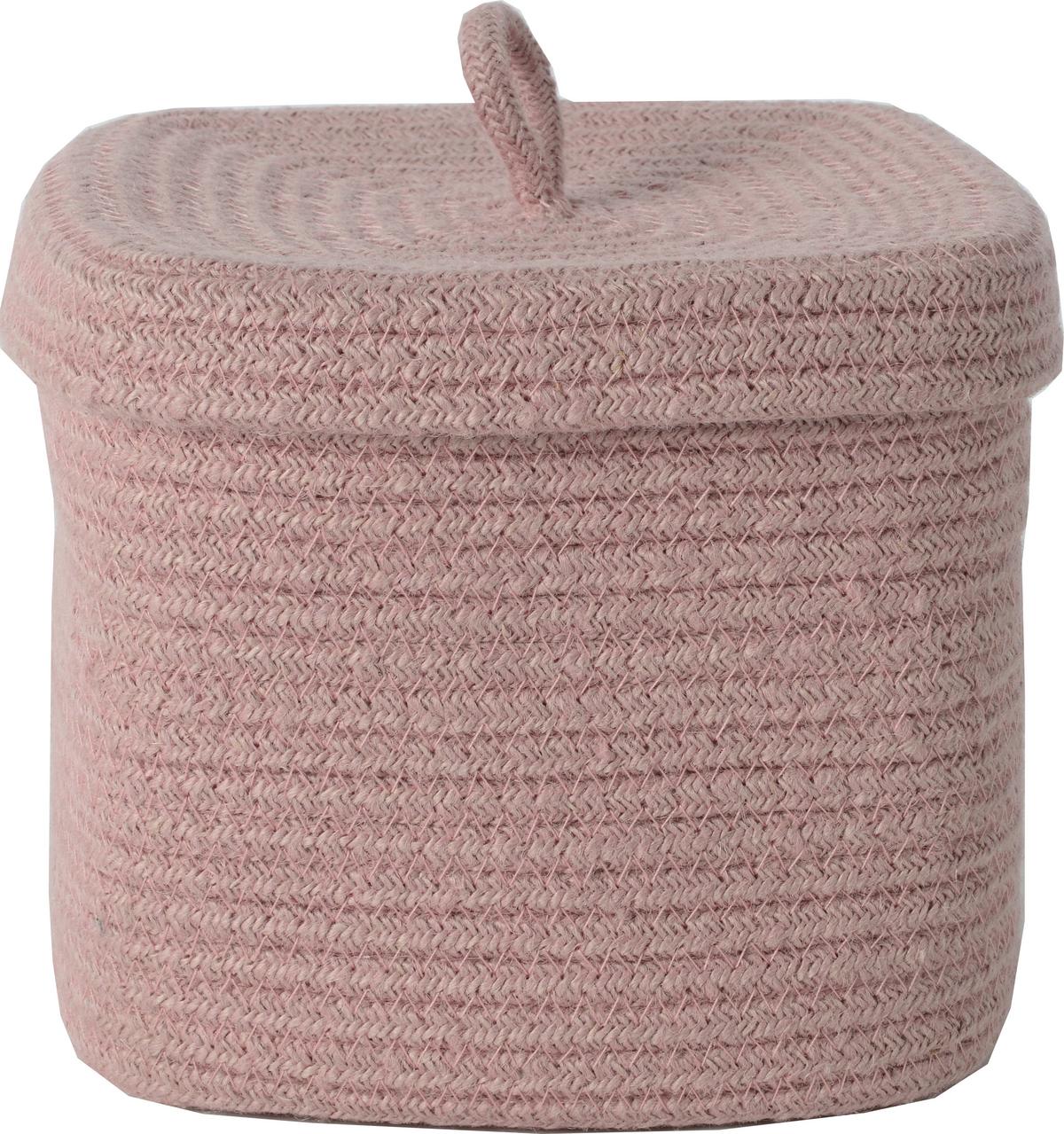 Kosár Romy - L - rózsaszín, Konventionell, műanyag/textil (21/18/21cm) - Mömax