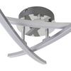 LED-TAKLAMPA KRISTINA - kromfärg/silver, Modern, metall/plast (56/56/11cm) - Mömax