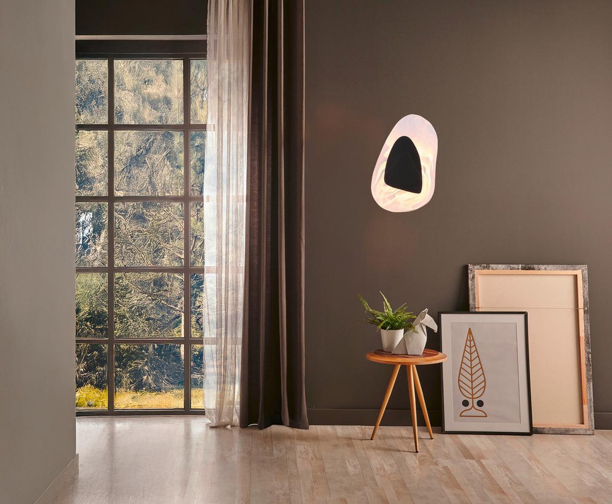 LED-WANDLEUCHTE 78411S DORSEY - Klar/Weiss, Design, Glas/Metall (20,3/31,5cm) - Globo