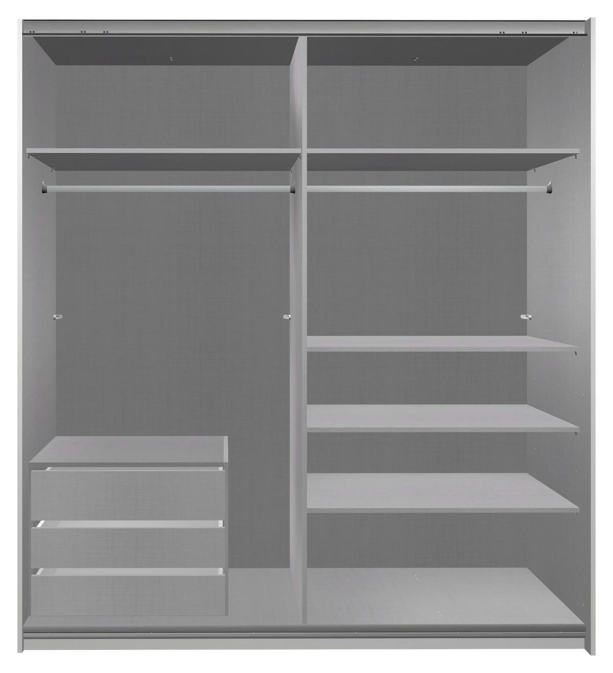 WKŁAD Z SZUFLADAMI SZUFLADY - szary, Modern, materiał drewnopochodny (66/48/54cm) - MID.YOU