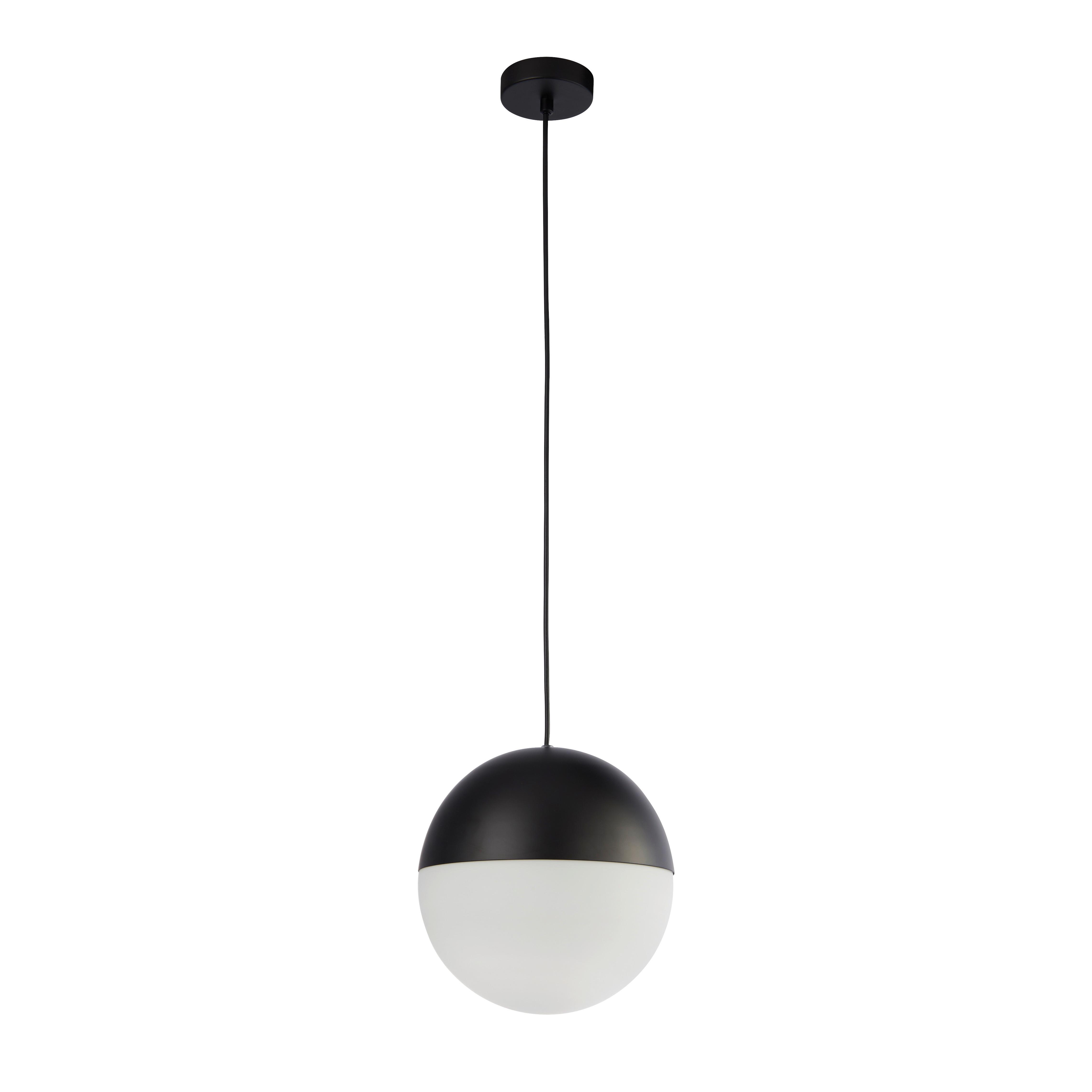 Függőlámpa Endor 24181bk - fekete, Design, üveg/fém (25/150cm)