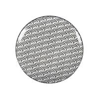 assiette à dessert in Schwarz/Weiß  Ø ca. 20,4cm - Weiss/Schwarz, Lifestyle, Keramik (20,4cm) - Mömax