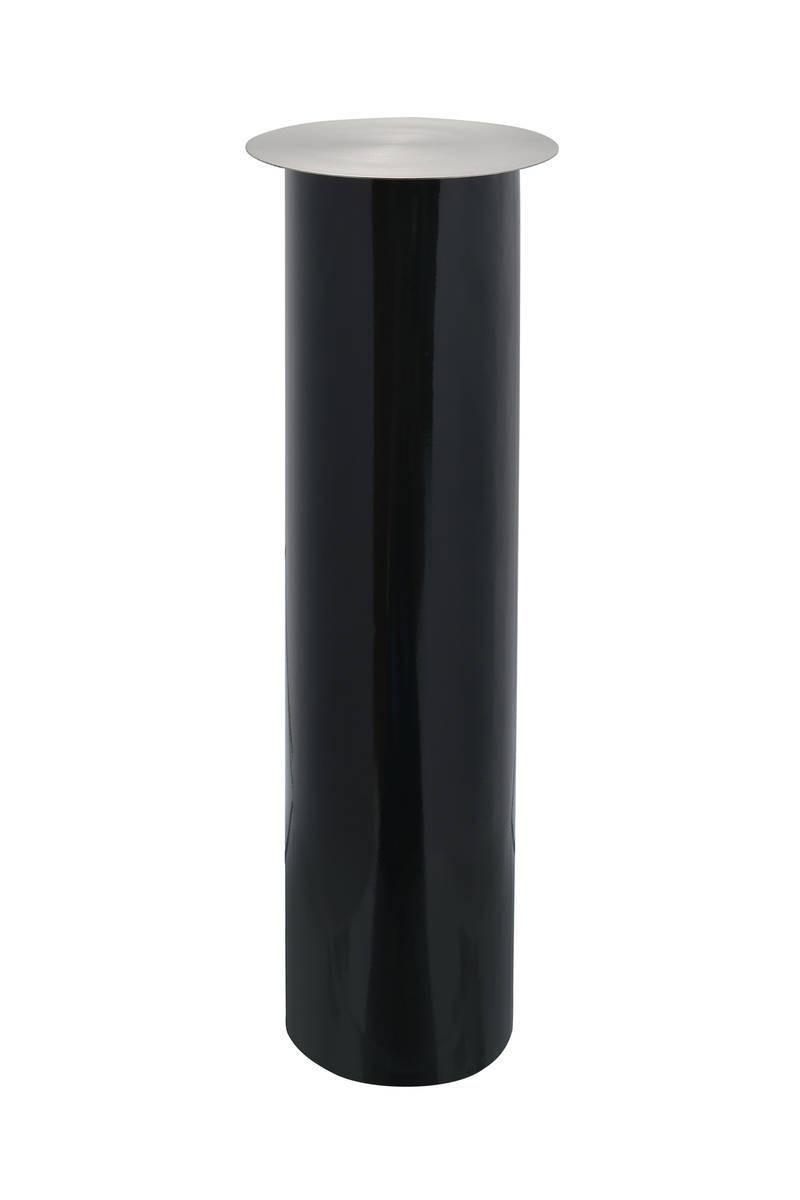 KERZENSTÄNDER BODENKERZENSTÄND. ART DECO 195 - Dunkelgrün/Silberfarben, Trend, Metall (20/70/20cm) - Kayoom