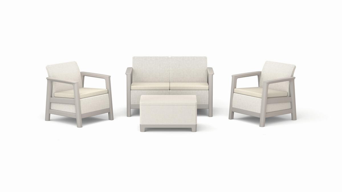 Kerti Garnitúra Scandi Linea - bézs, műanyag - Keter