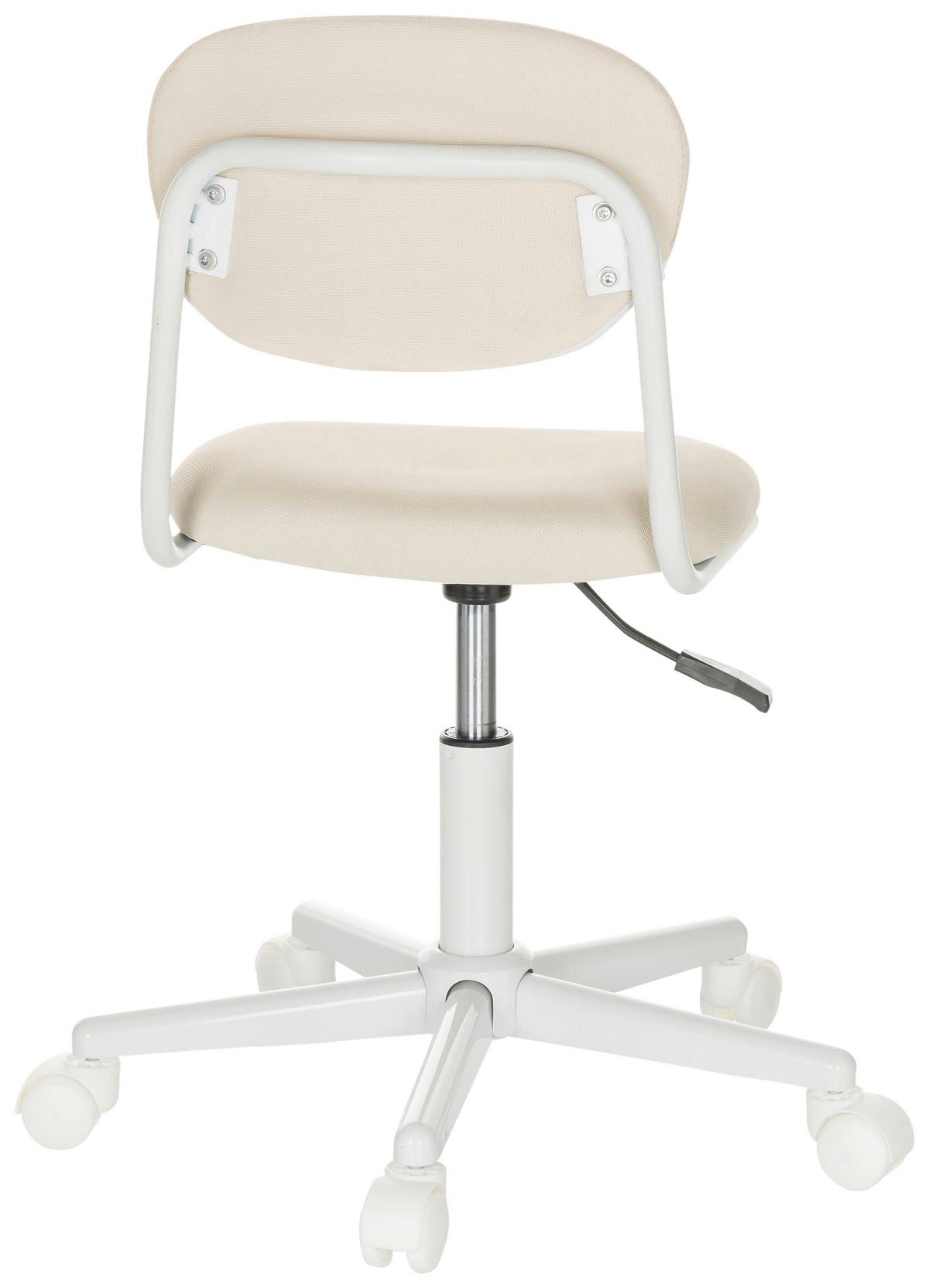Otroški Vrtljivi Stol Kiddy Base I, Bež - bela/bež, Basics, umetna masa/tekstil (60/72-83/60cm) - MID.YOU