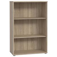 Regal Tempra 2, Barva Hrasta - barve aluminija/hrast sonoma, Design, umetna masa/leseni material (73,7/111,1/34,8cm)