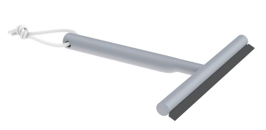 DUSCHSKRAPA NAIME - grå, Modern, plast (20,2/27/2cm) - Mömax