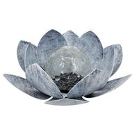 LAMPA SOLARNA HONOLULU - niebieski, Basics, metal/szkło (25/10cm) - Ambia Garden