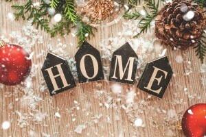Fußmatte Home Christmas Multicolor ca. 40x60cm - Multicolor, Basics, Textil (40/60cm)