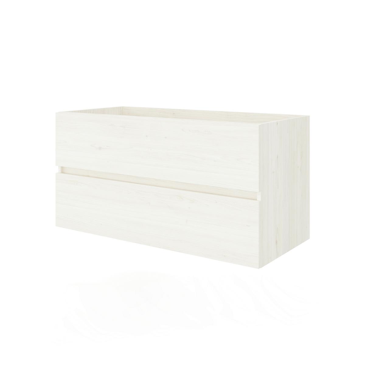 Element Ispod Umivaonika Easy - hrast Bianco/antracit, Moderno, drvni materijal (100/51/46cm)