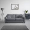 BÄDDSOFFA AGNETA -BASED- - mörkgrå/svart, Modern, trä/textil (200/83/97cm) - Premium Living