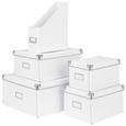 Aufbewahrungsbox Lorenz in Weiß, Faltbar - Weiß, Karton/Metall (43,8/32,4/17,5cm) - MÖMAX modern living