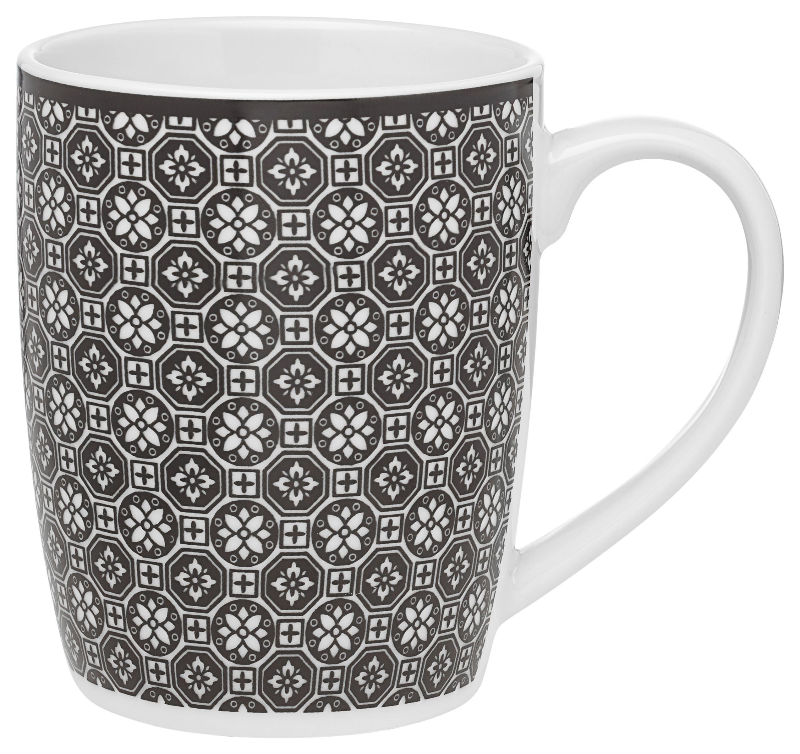 KAFFEMUGG SHIVA - vit/svart, Lifestyle, keramik (8,5/10,5cm) - Modern Living
