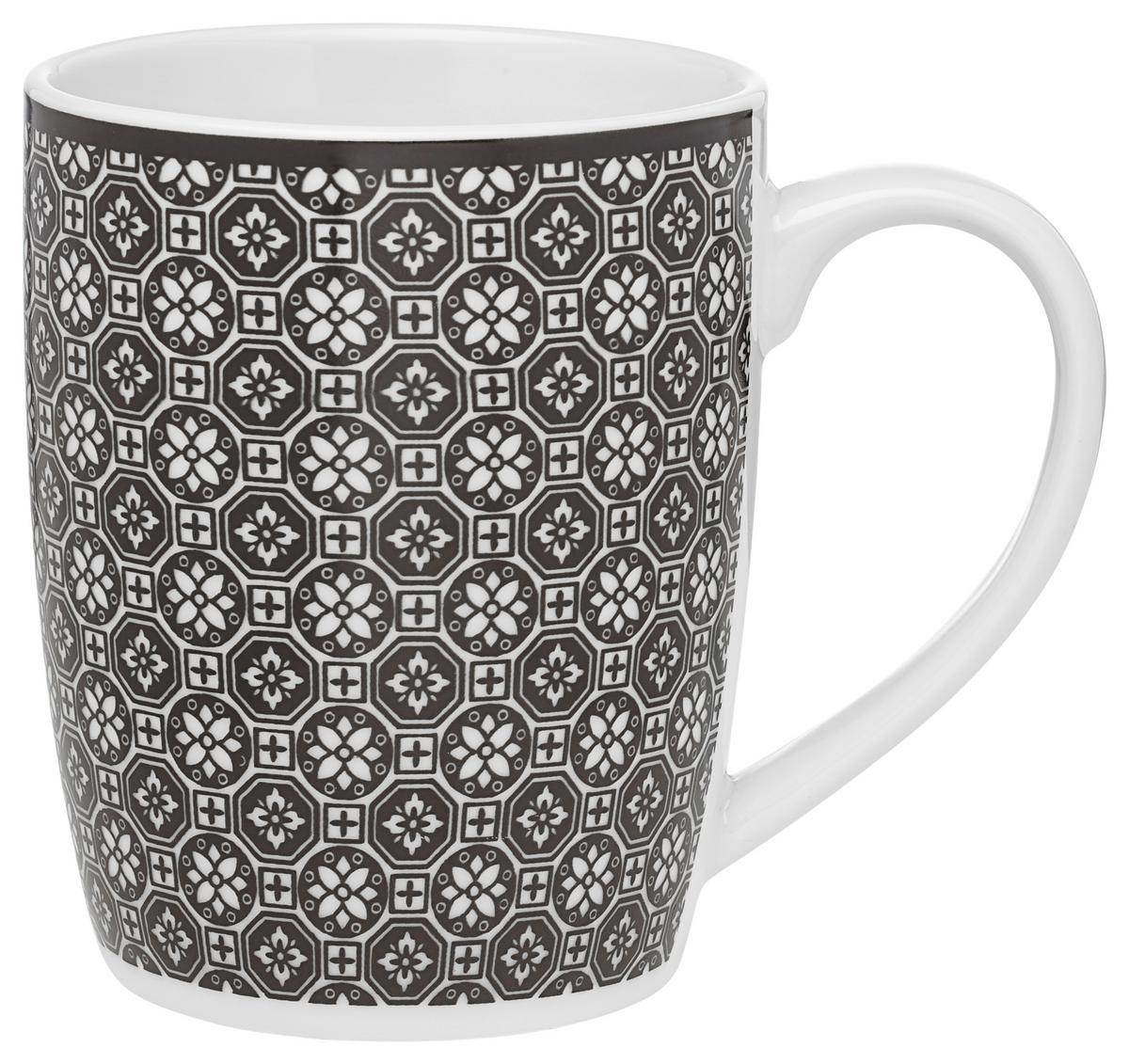 Kávésbögre Shiva - fekete/fehér, Lifestyle, kerámia (8,5/10,5cm) - Modern Living