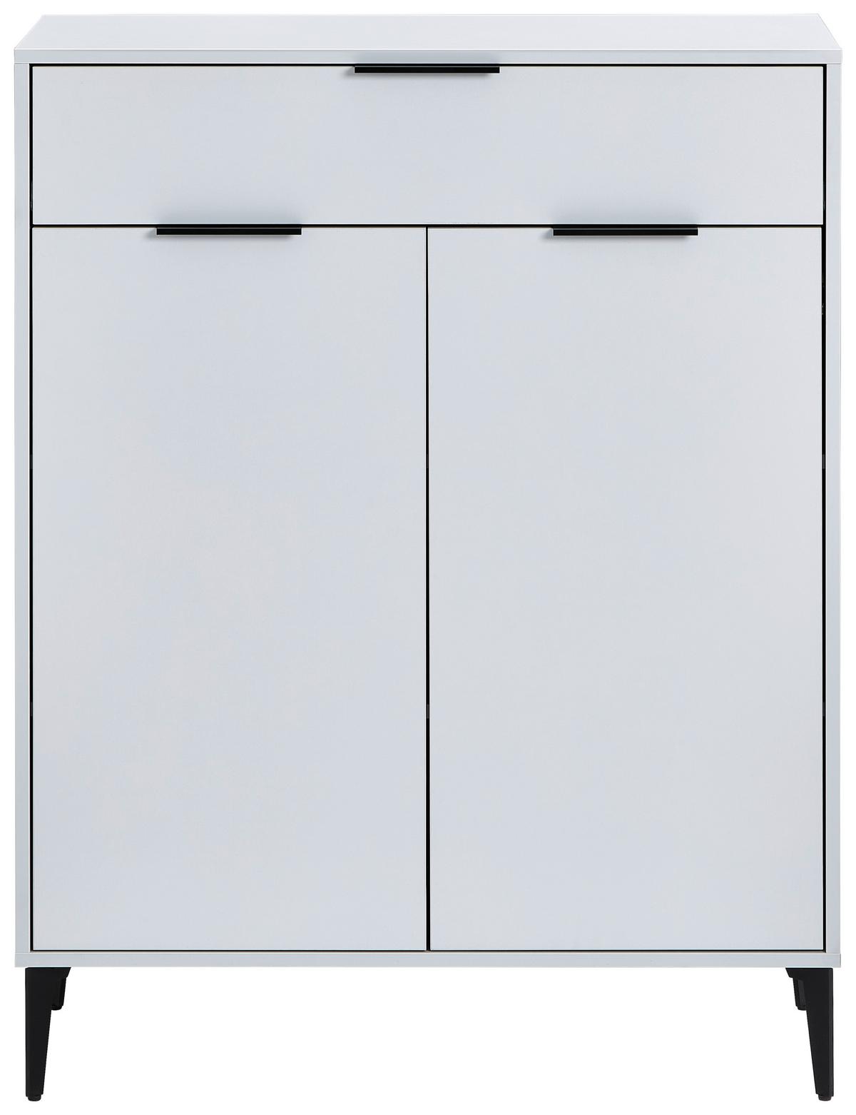 SZAFKA NA BUTY JOLLY - antracytowy/jasnoszary, Modern, materiał drewnopochodny/metal (92/117/40cm) - Hom`in