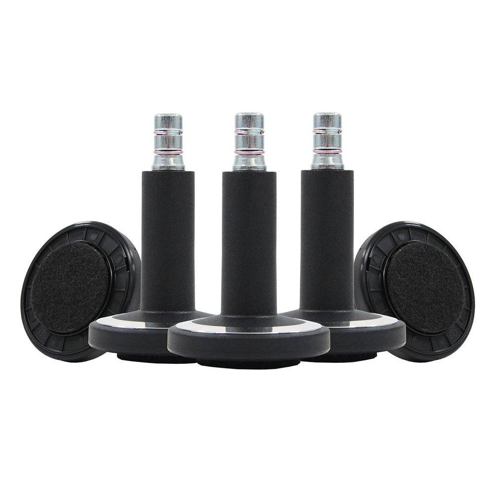 Set Drsnikov Za Pisarniški Stol Stato-M, Črna, 5-Delni - barve kroma/črna, Basics, kovina/umetna masa (6/7,3/6cm) - MID.YOU