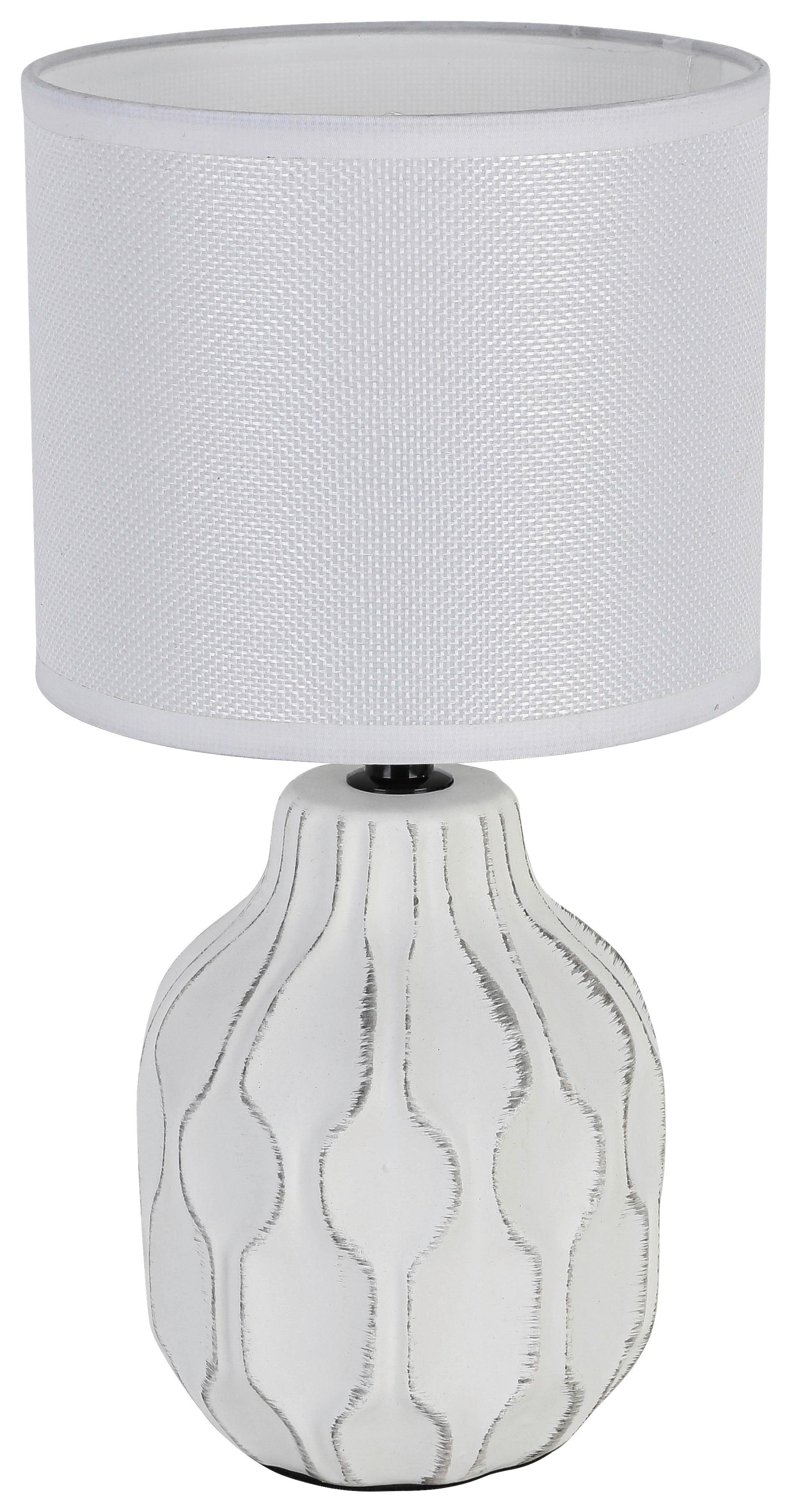 Veioză Nimo - argintiu/alb, Konventionell, ceramică/metal (16/30cm) - Mömax