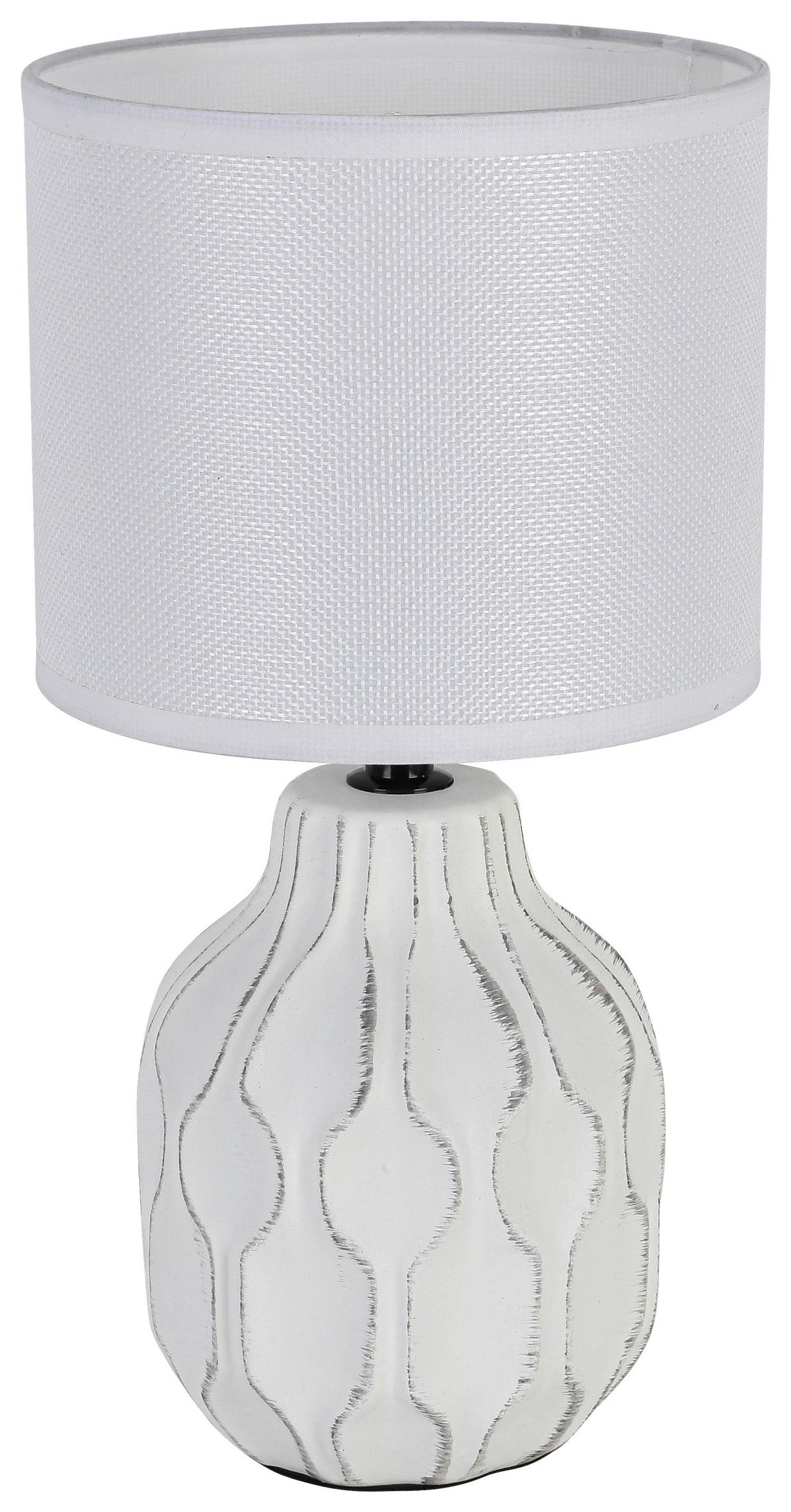Veioză Nimo - argintiu/alb, Konventionell, ceramică/metal (16/30cm) - Mömax