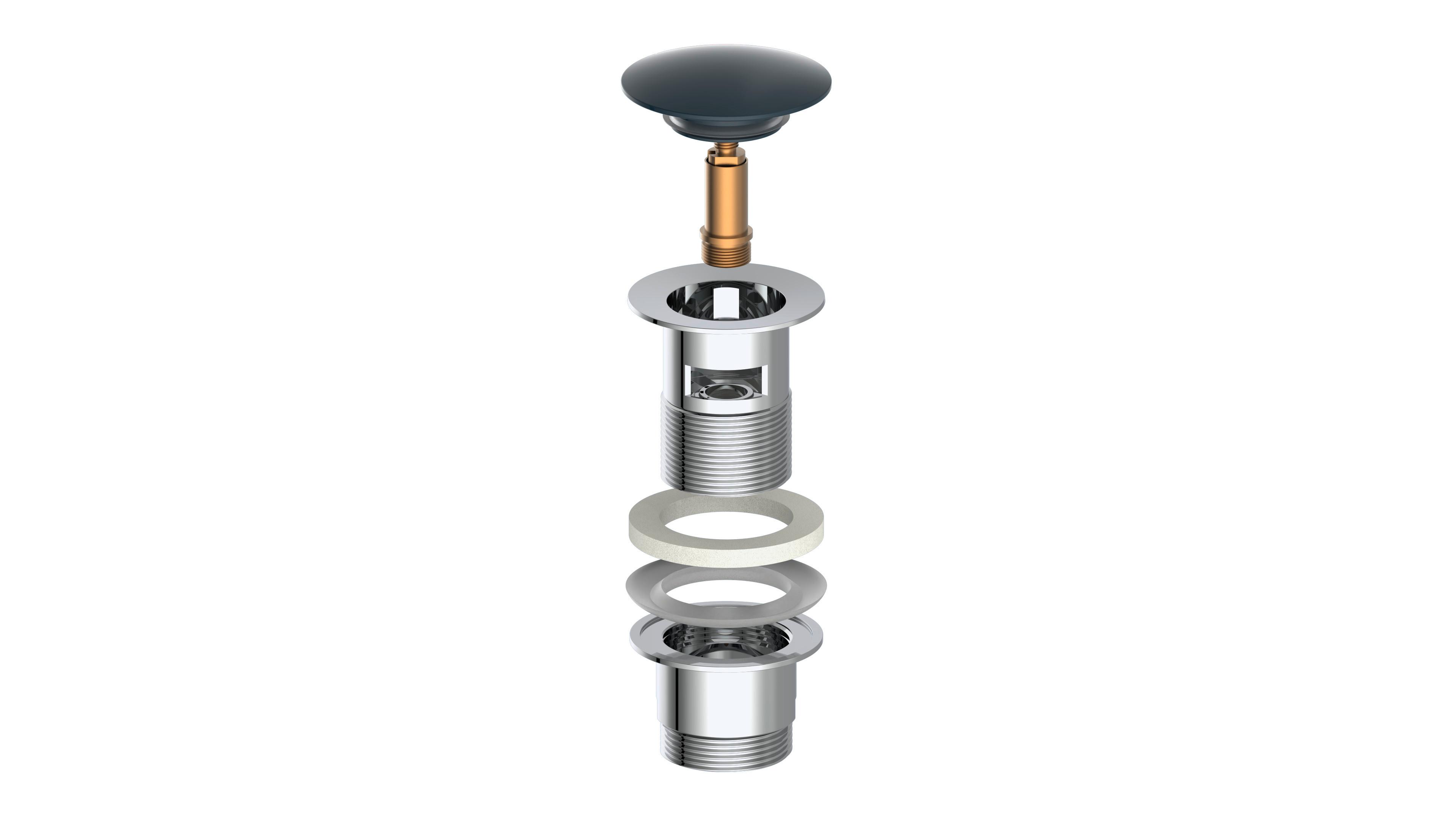 Sanitärzubehör in Schwarz - MODERN, Metall (6,8/8,8cm) - Mömax