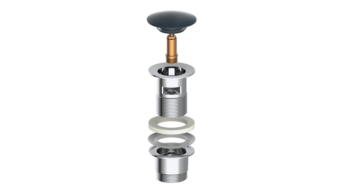 Sanitärzubehör in Schwarz - MODERN, Metall (6,8/8,8cm) - Mömax