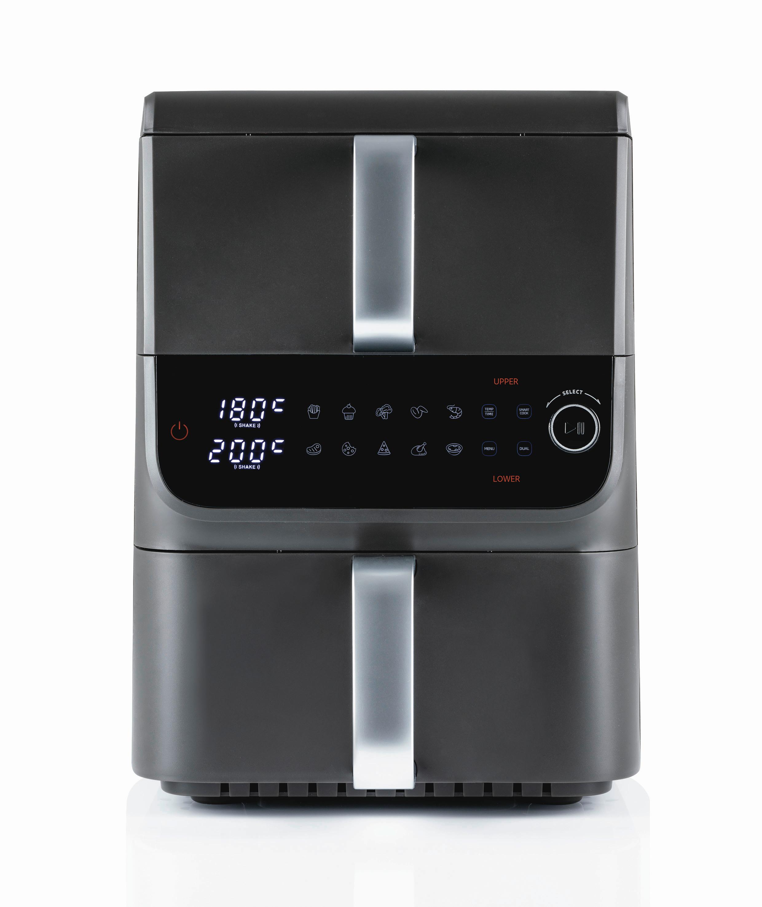 Heißluftfritteuse Gourmetmaxx Schwarz - Anthrazit, MODERN, Kunststoff/Metall (43/28,4/40cm)