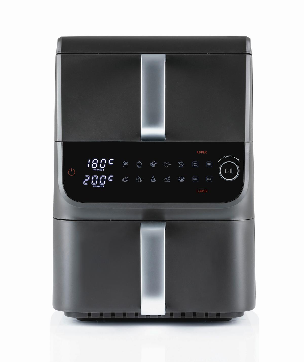 Heißluftfritteuse Gourmetmaxx Schwarz - Anthrazit, MODERN, Kunststoff/Metall (43/28,4/40cm)