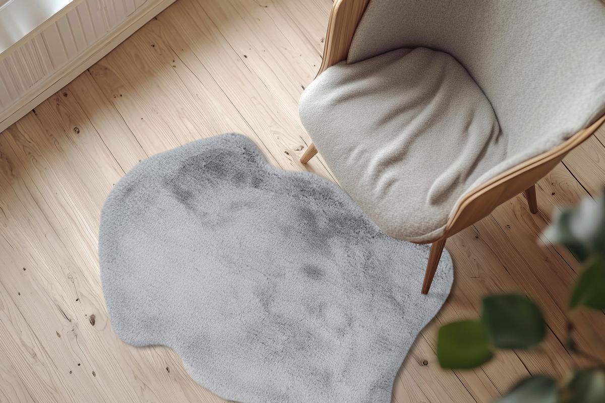 Covor din blană My Infinity, cca. 60x90cm - gri, Design, textil (60/90cm) - Obsession