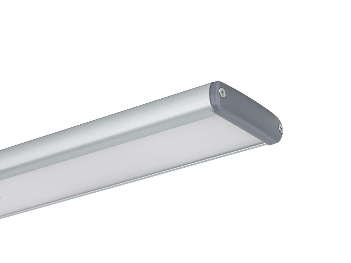 Unterbauleuchte Unti max. 3 Watt - Silberfarben/Grau, Modern, Kunststoff/Metall (32,5/4cm) - Mömax