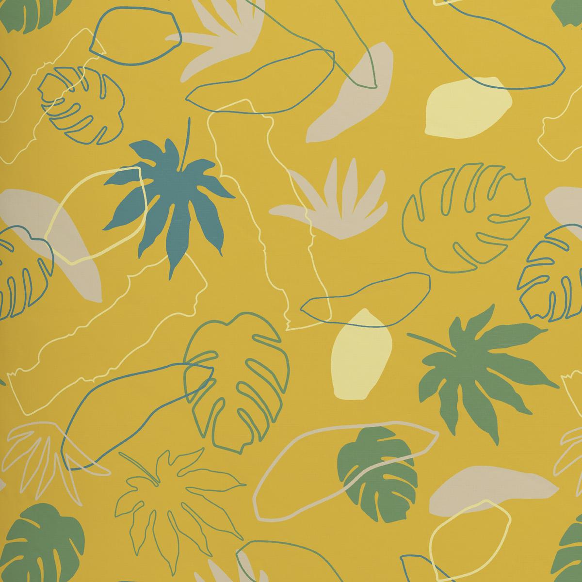 Bettwäsche Karin in Gelb/Blau ca. 135x200cm - Blau/Gelb, KONVENTIONELL, Textil (135/200cm) - Premium Living