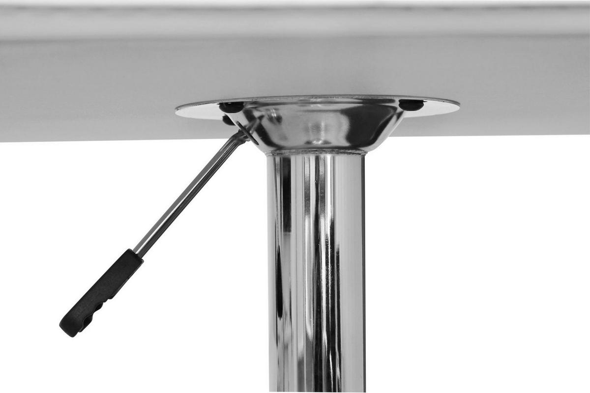 Stoječa Miza Altona - barve kroma/bela, Moderno, kovina/tekstil (63/83-104/63cm) - MID.YOU