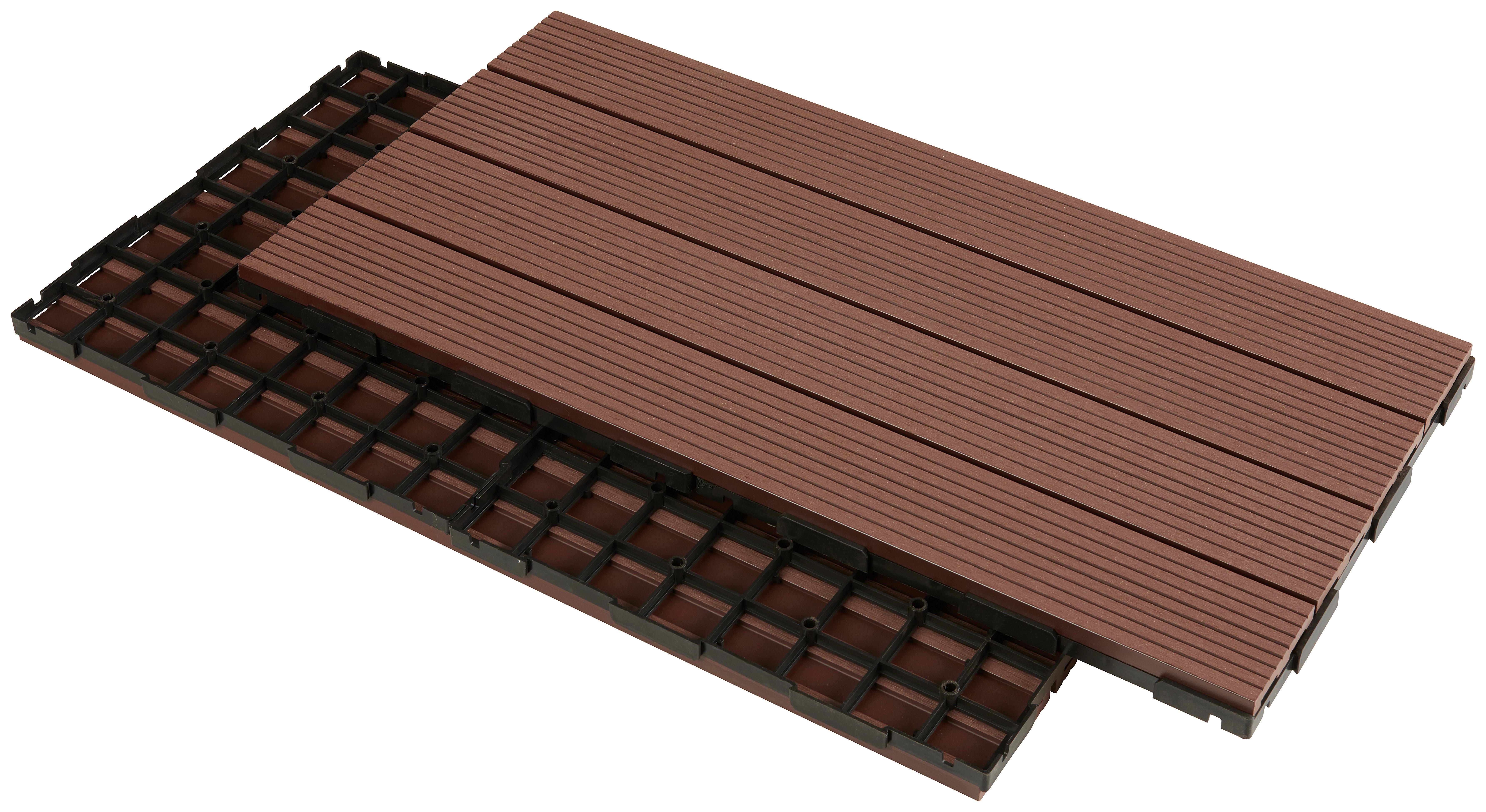 PŁYTKA TARASOWA DC-008 BROWN - brązowy, Basics, tworzywo sztuczne (60/30/2cm) - Ambia Garden