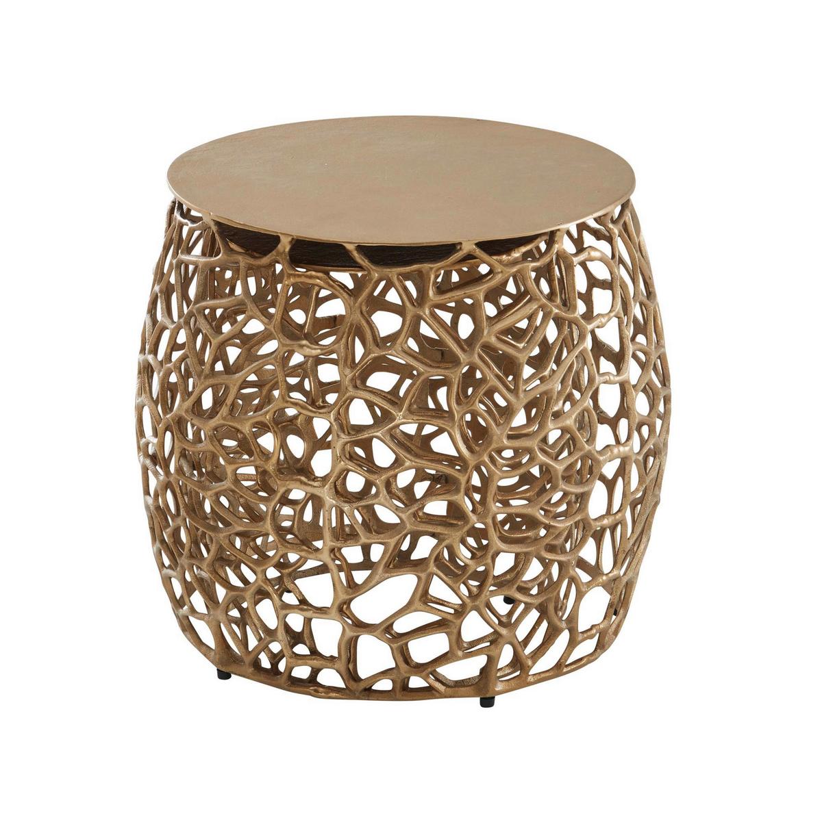 Set Miz Wohnling - zlate barve, Design, kovina (46/42cm) - MID.YOU