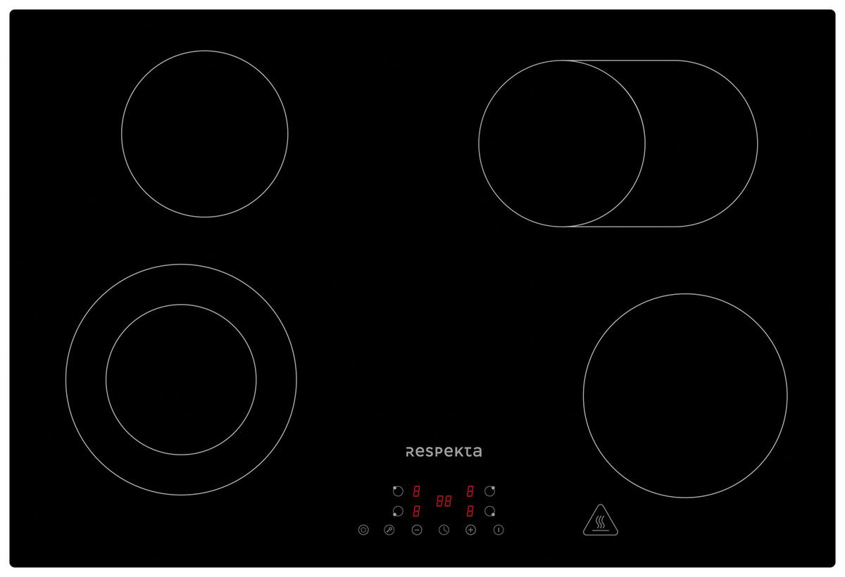 Backofenset ASET7007700 ca. 59,5/59,5/56,5 cm Schwarz - Schwarz, Trend, Glas/Metall (59,5/59,5/56,5cm) - Respekta