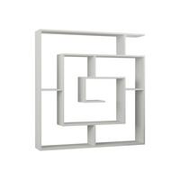 BÜCHERWAND LABIRENT BOOKCASE - Weiss, Design, Holzwerkstoff (125/129/22cm) - Livetastic