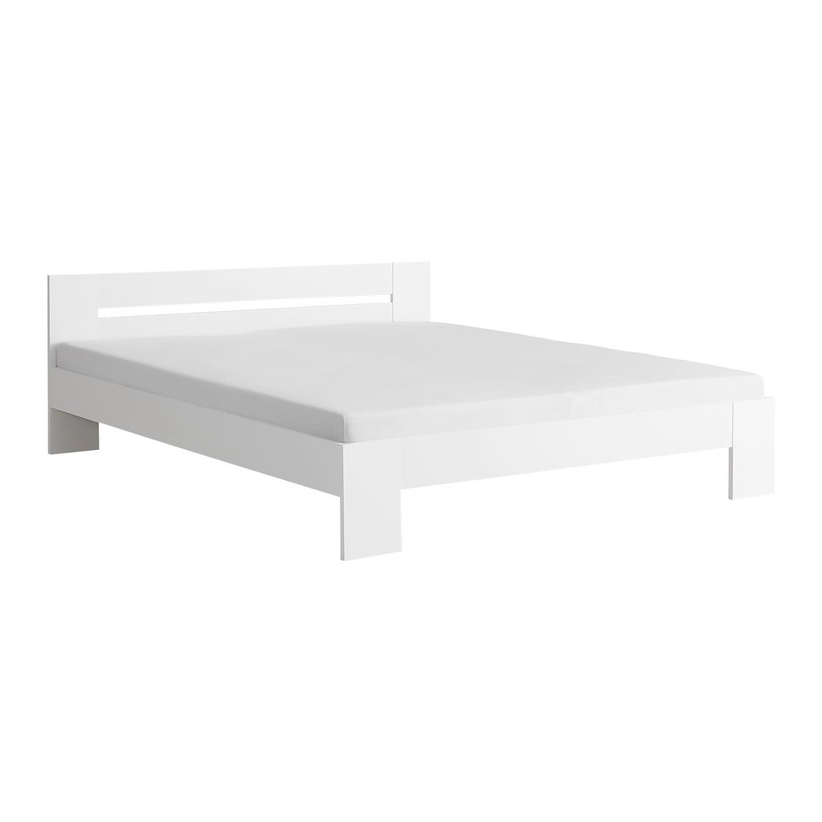Bett Madrid Weiß ca. 180x200cm - Weiß, MODERN, Holz (180/200cm) - Mömax