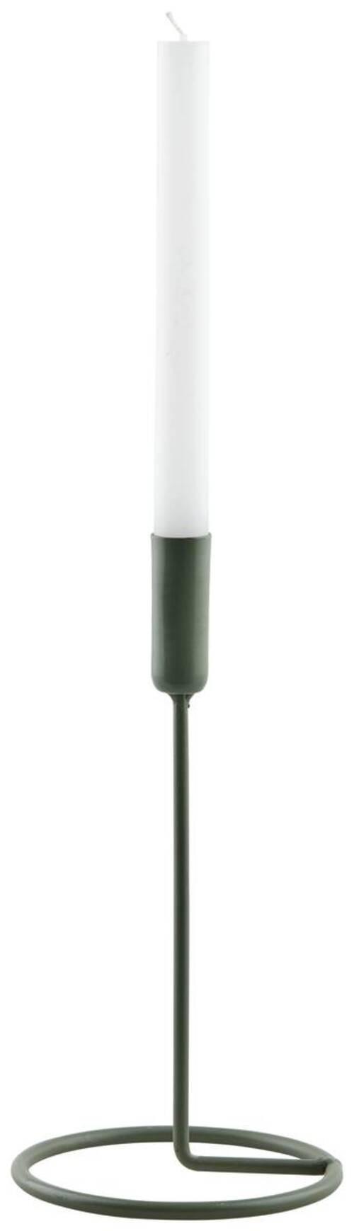 Gyertyatartó Nerol - zöld, Modern, fém (12.5/25cm) - Modern Living