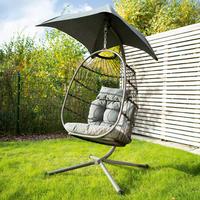 Viseči Stol Hoberg, Siva - siva, Basics, kovina - TV - Unser Original