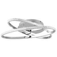 LED-Deckenleucte Lane Chromfarbe max. 27 Watt - Chromfarben, KONVENTIONELL, Metall (58/58/9cm)
