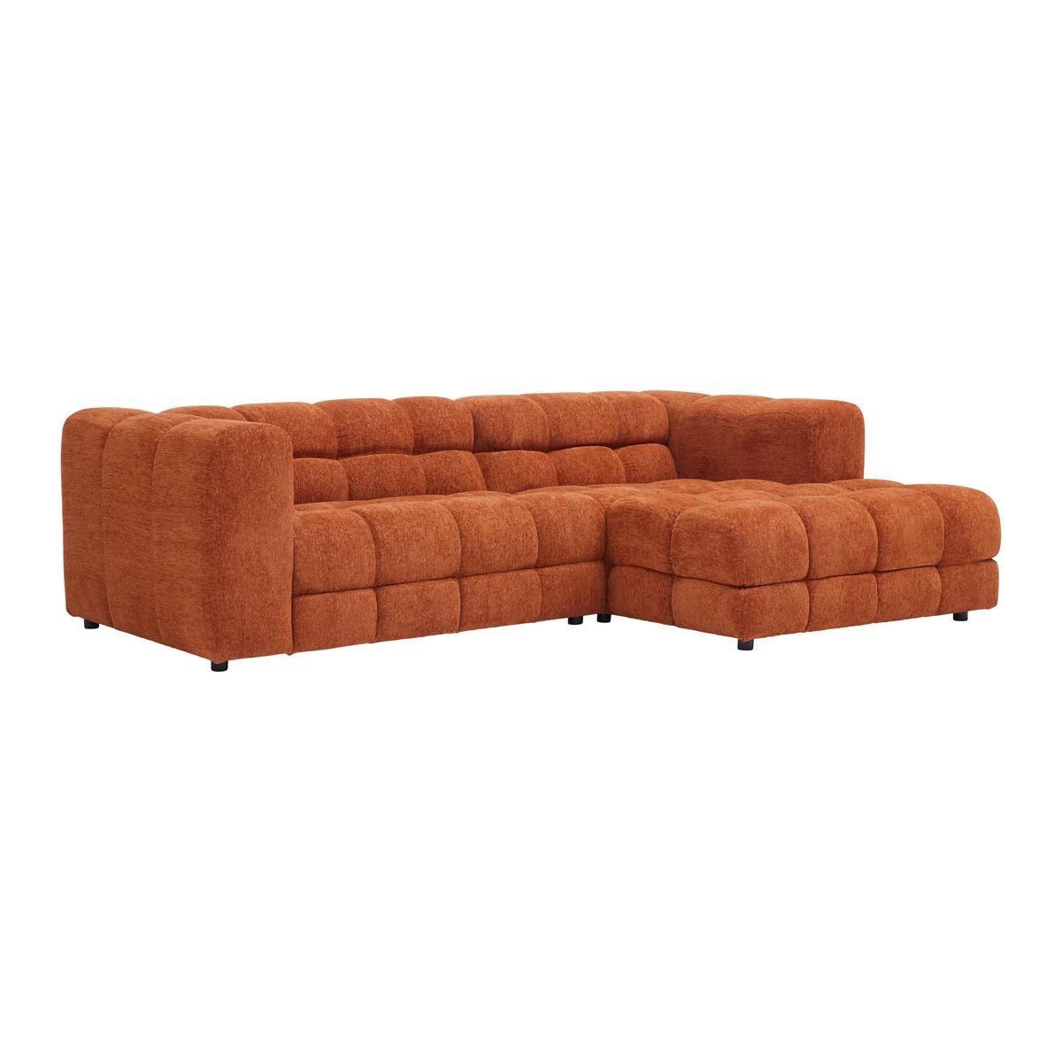 Wohnlandschaft Story Rostfarben - Rostfarben, Modern, Textil (256/68/162cm) - Premium Living