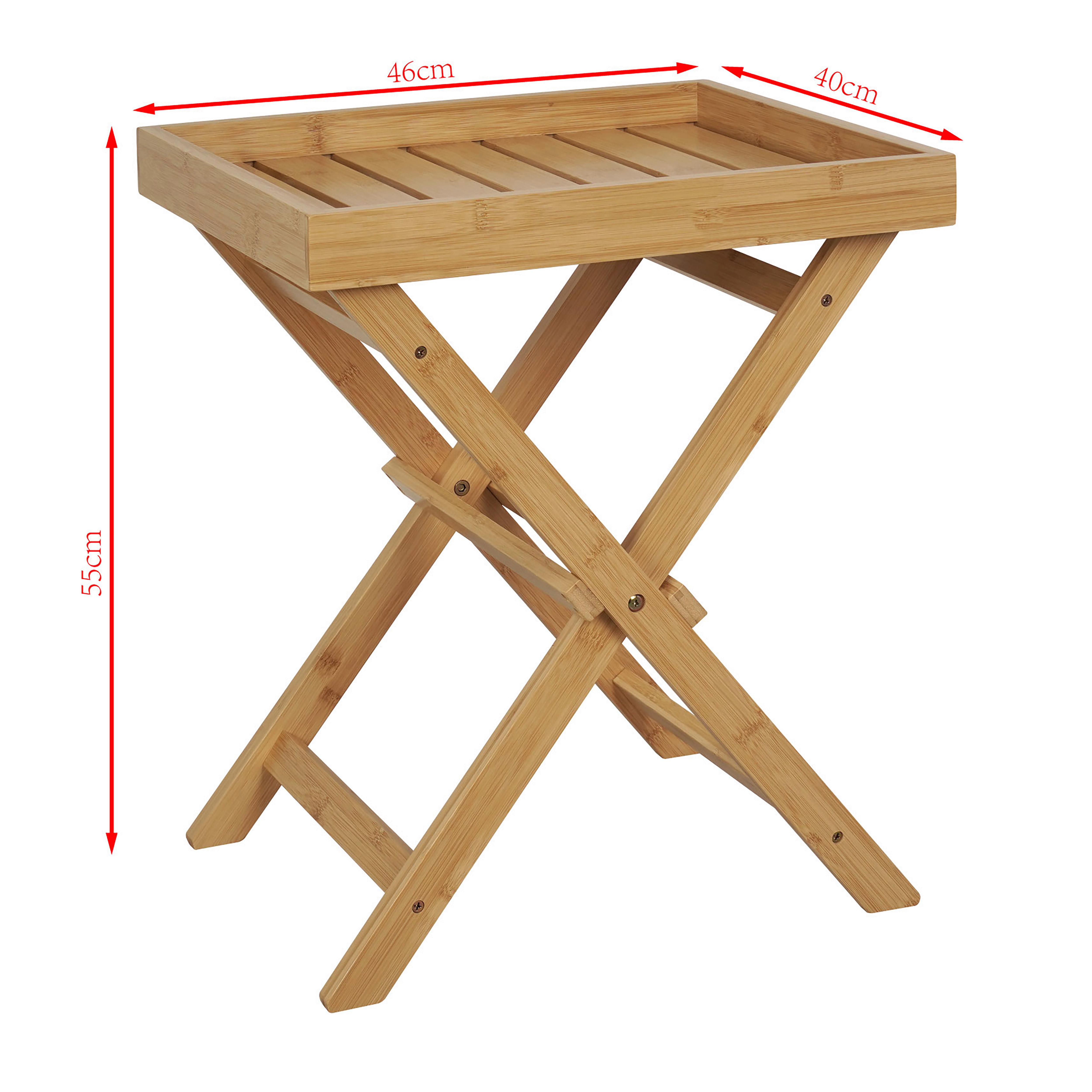 Masă auxiliară FELIX 2 - culoare natur, Modern, materiale naturale (46/55/40cm) - Modern Living