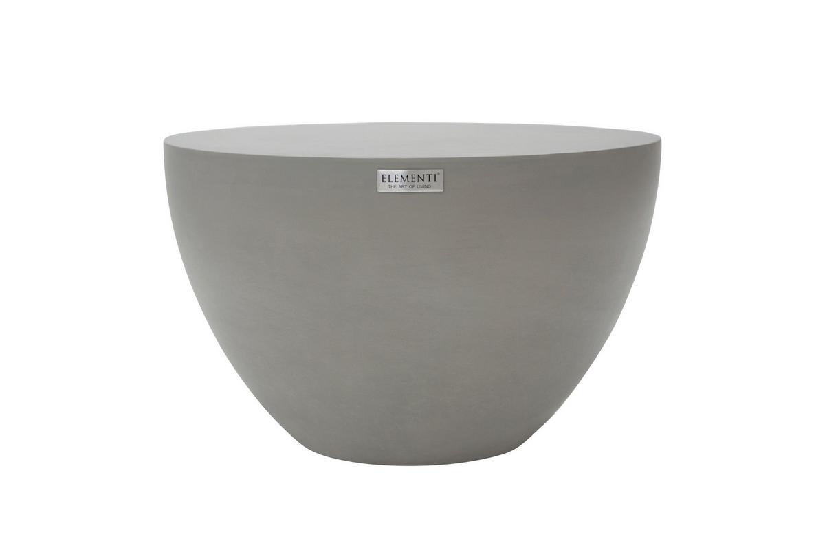 Loungetisch Chronos Hellgrau - Grau, KONVENTIONELL, Stein (66/66/41cm) - Gardenson