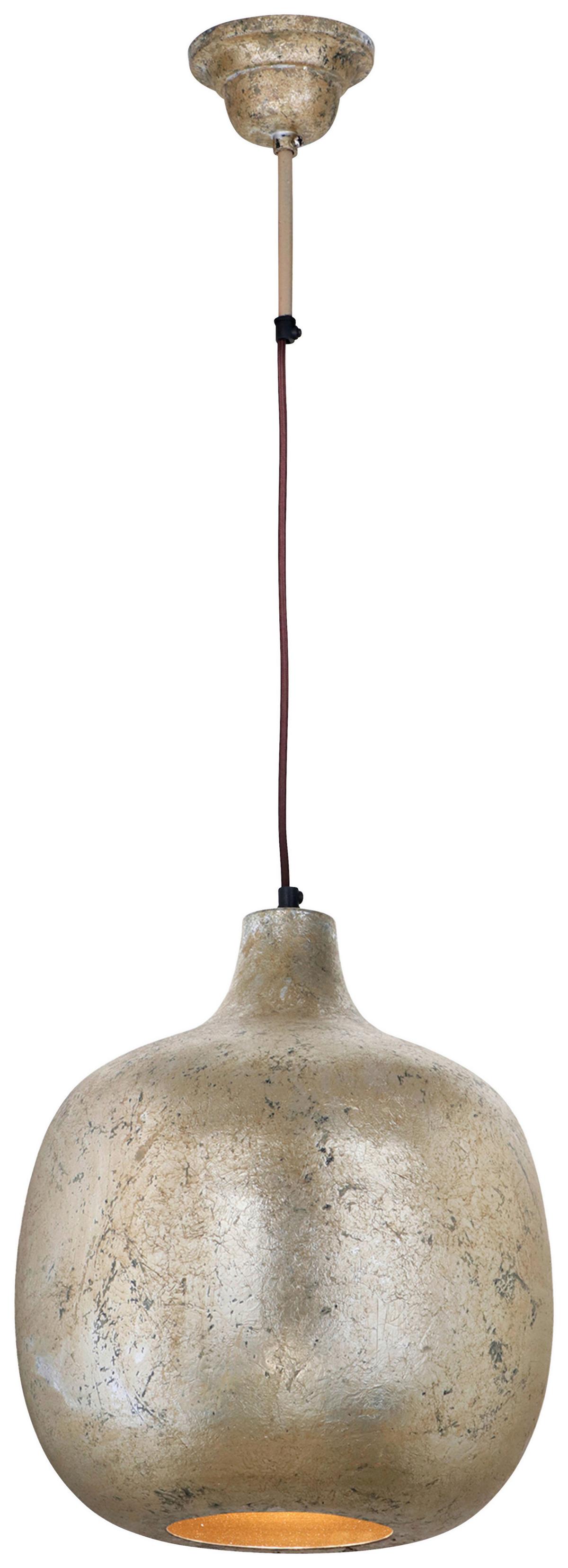 Hängeleuchte Mican 125 Hell Bronze - Bronzefarben, Basics, Metall (34/34/38cm) - Kayoom