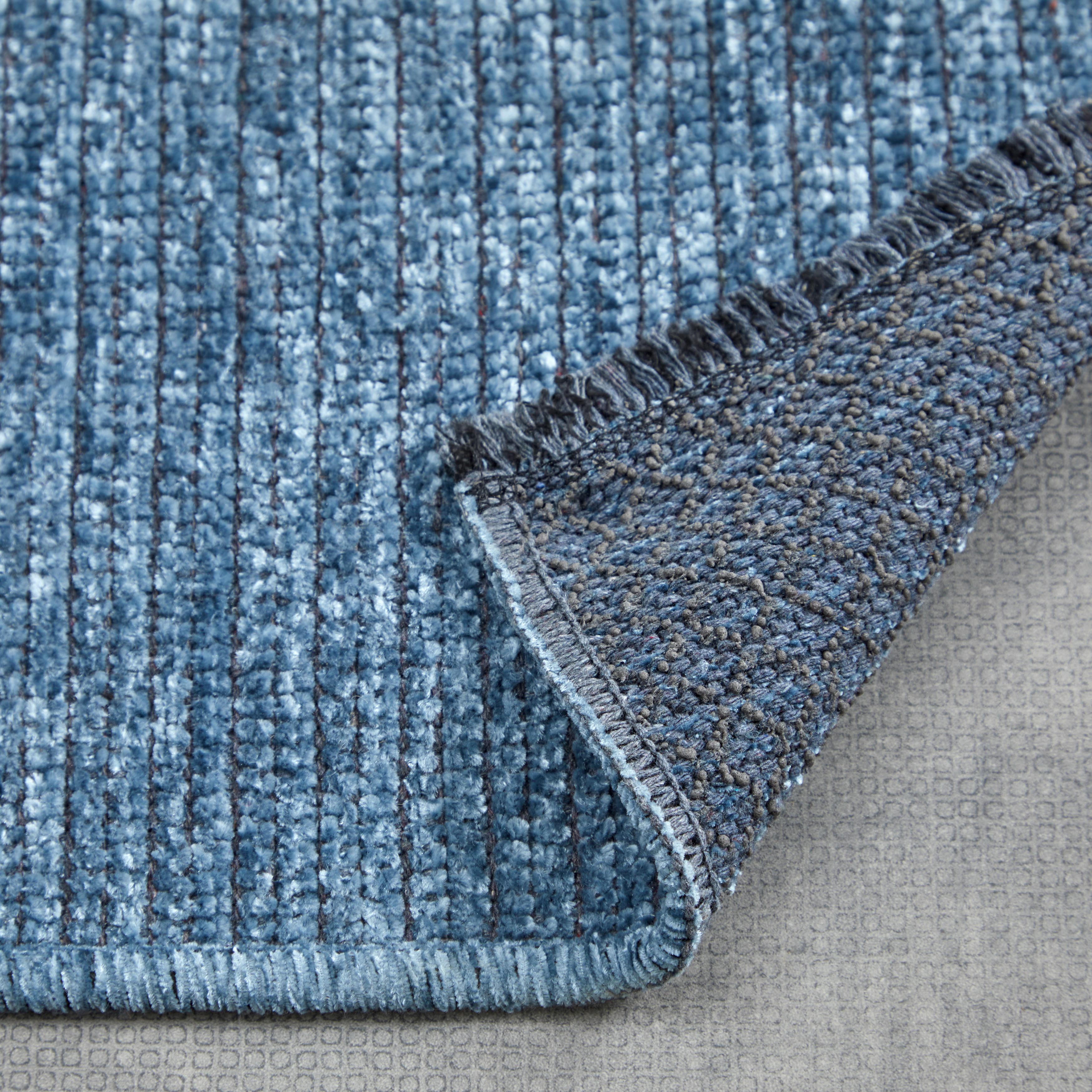 VÄVD MATTA SILKE 1 - blå, Romantik / Lanthus, textil (80/150cm) - Mömax