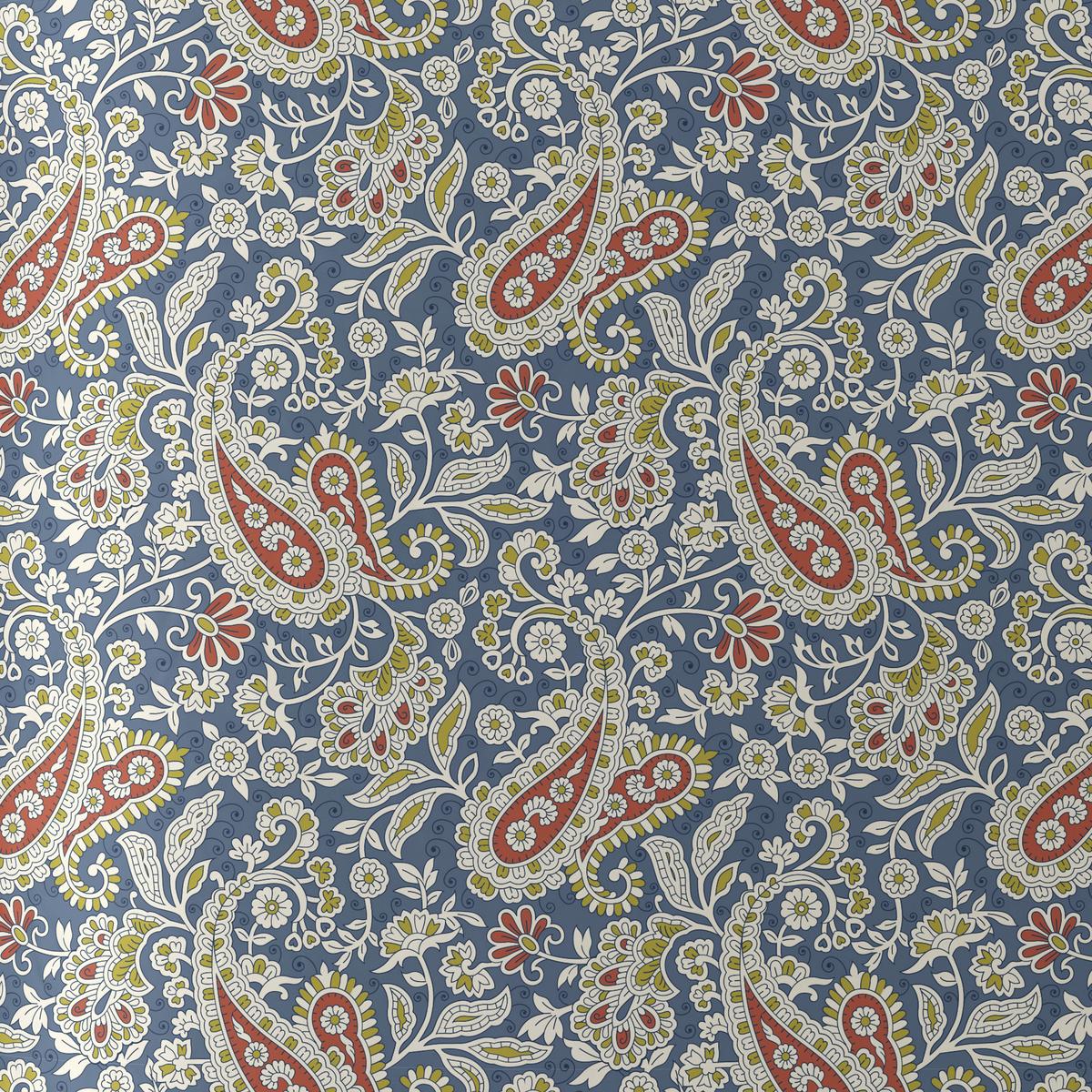 Bettwäsche Paisley ca.160x210cm - Blau, Romantik / Landhaus, Textil (160/210cm) - Premium Living