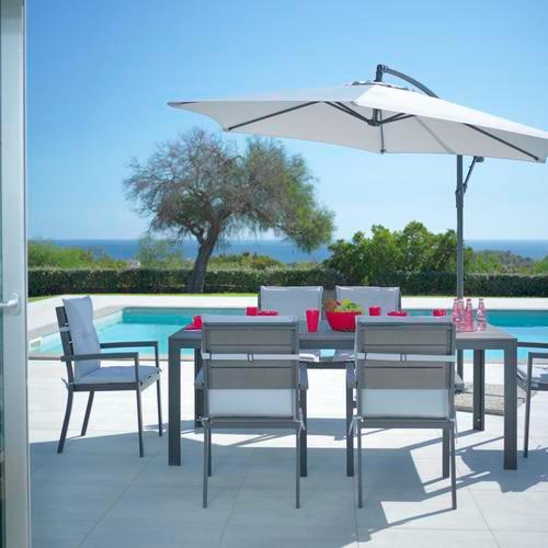 Gartenstuhl Sammy in Anthrazit - Anthrazit/Grau, Kunststoff/Metall (57/90/57cm) - Mömax modern living