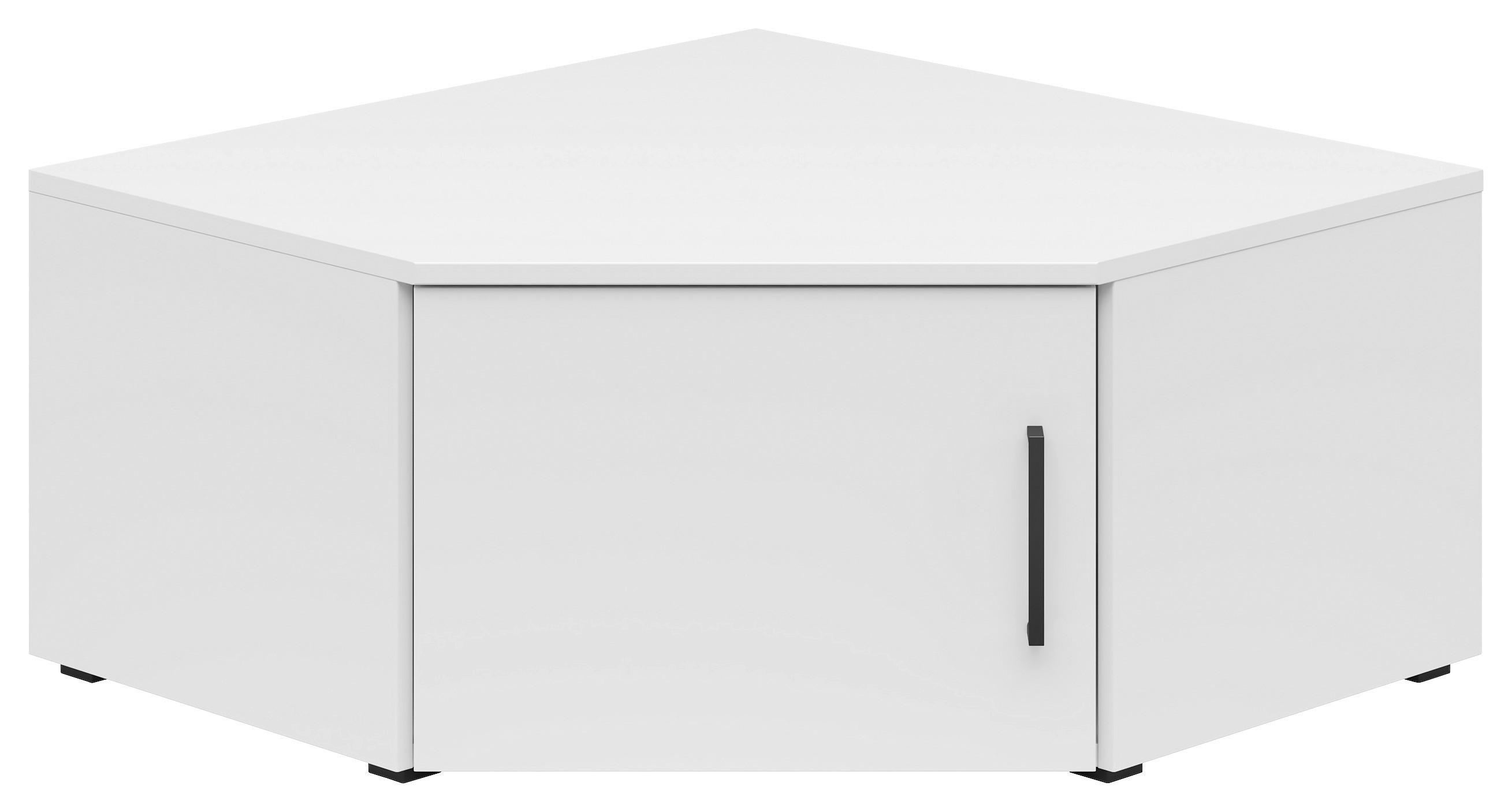 Aufsatzschrank Multistauraum Weiss - Weiss/Schwarz, Modern, Holzwerkstoff/Kunststoff (71,5/35/71,5cm) - Premium Living