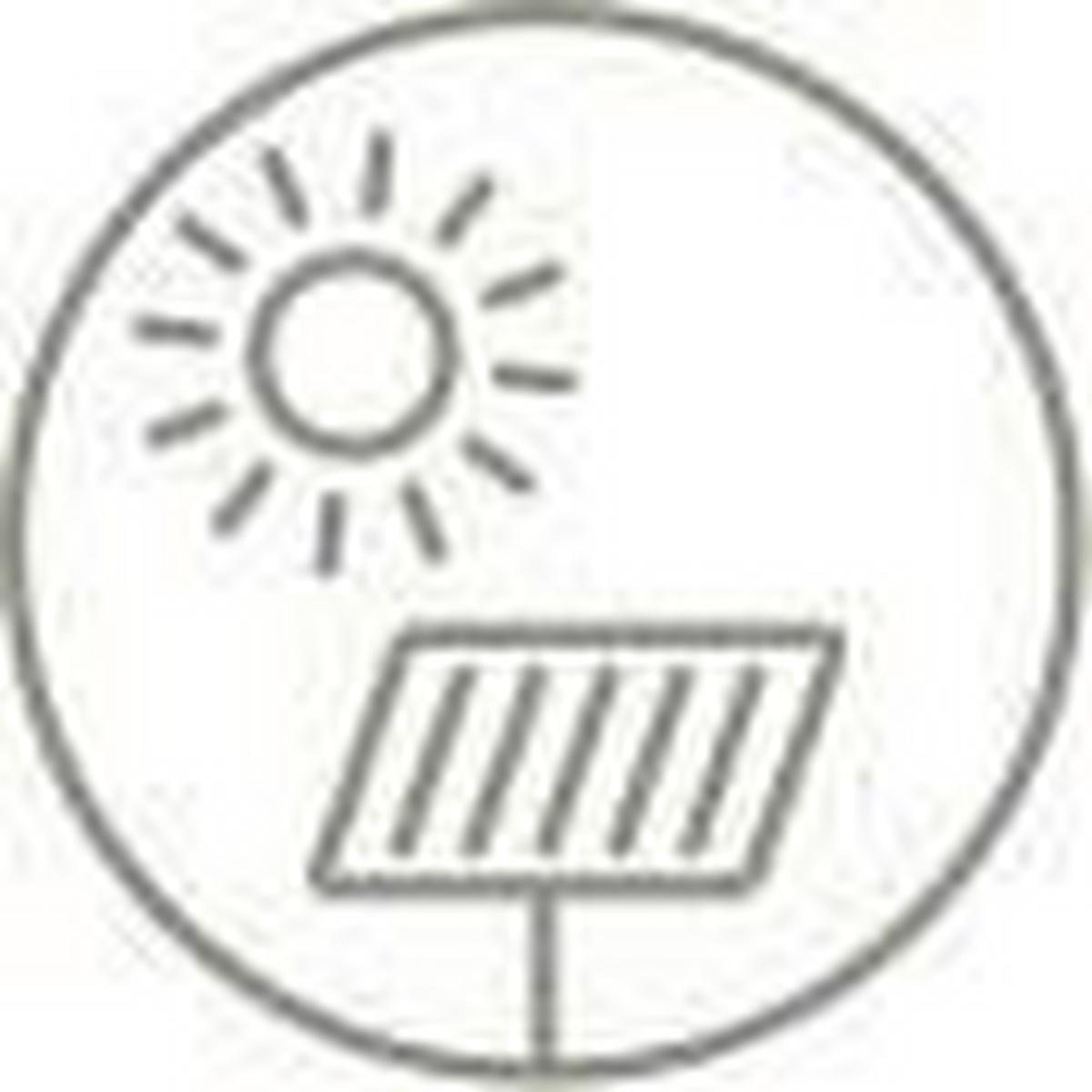 Solarleuchte Neuer in Weiss max. 0,06 Watt - Weiss, Modern, Kunststoff/Metall (18/32-49/0cm) - Modern Living