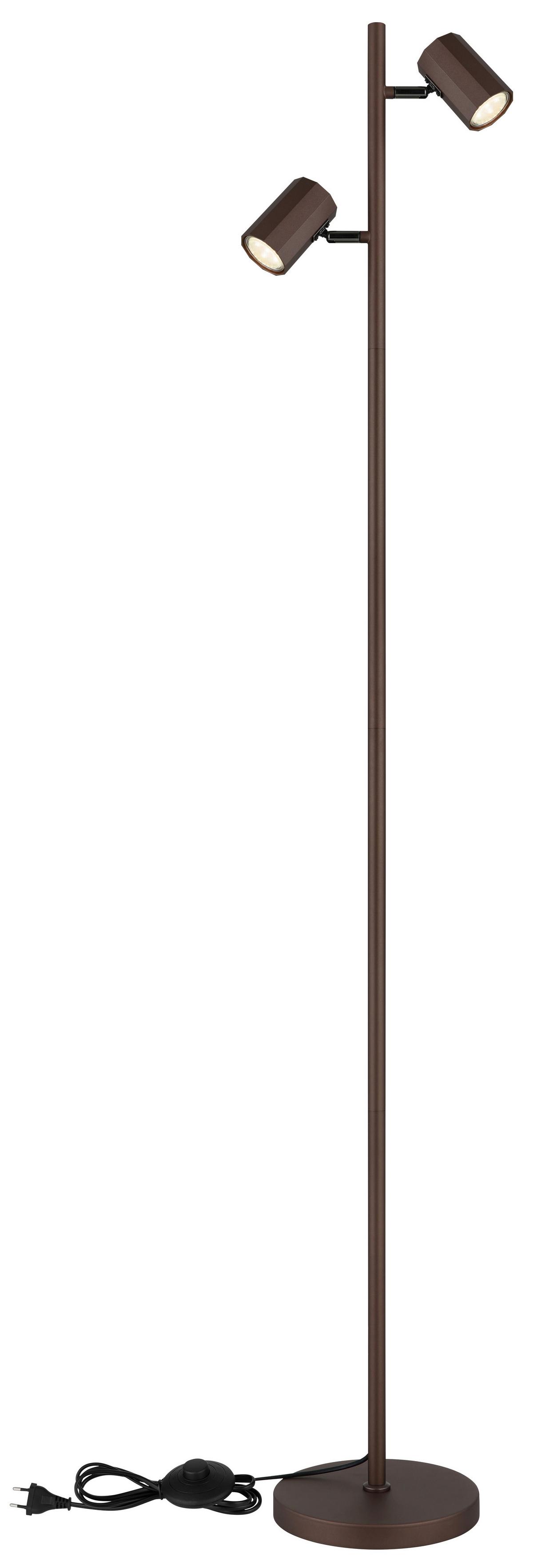 STEHLEUCHTE 57919S - Bronzefarben, Design, Metall (27/22/158cm) - Globo