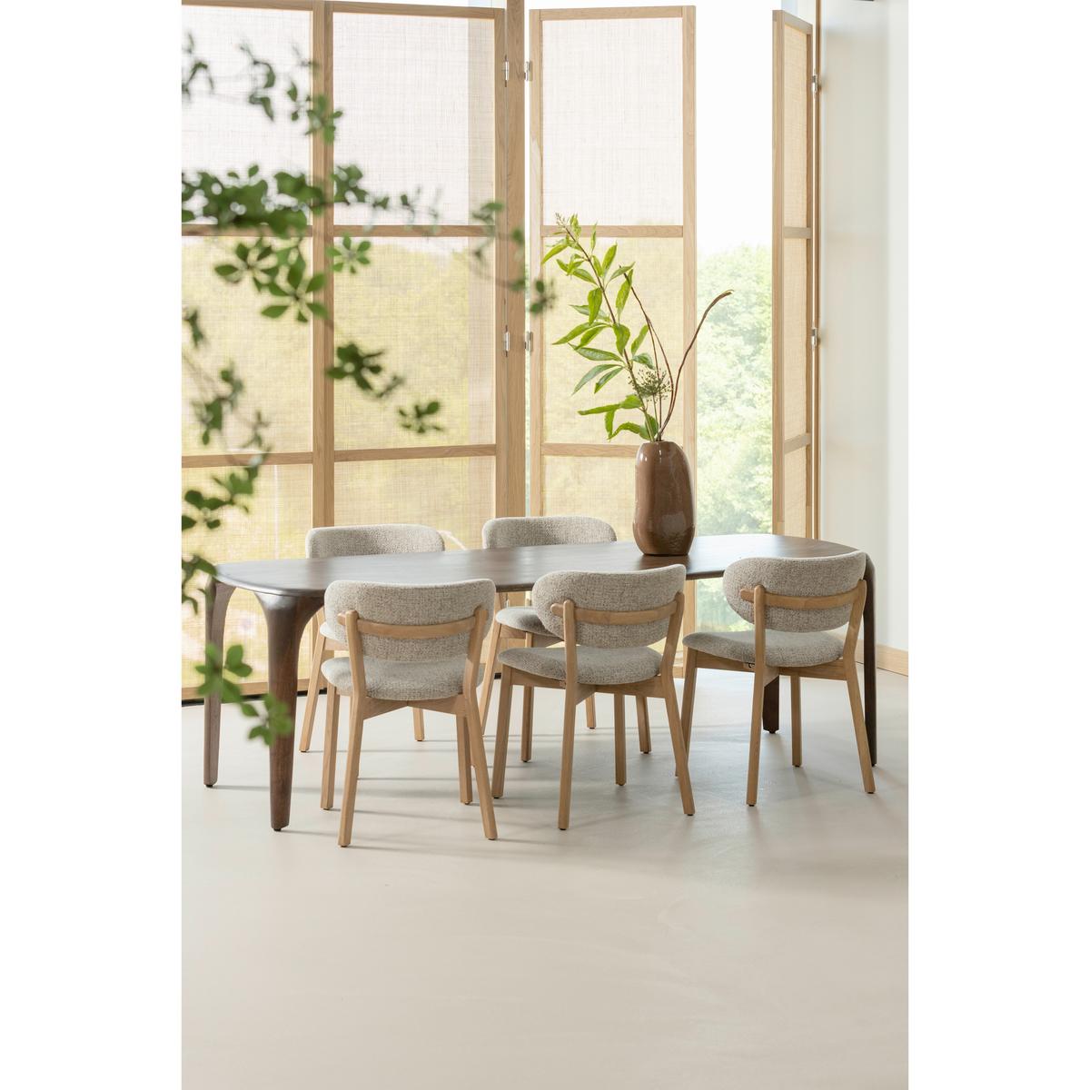 Stuhl-Set Udar 2er-Set Naturfarben - Naturfarben, MODERN, Holz/Textil (51/82/60cm) - Livetastic
